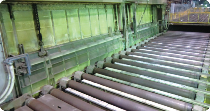 Hot rolling mill: Heat treating furnace