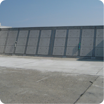 Tide embankment floodwall gate (SUS821L1)