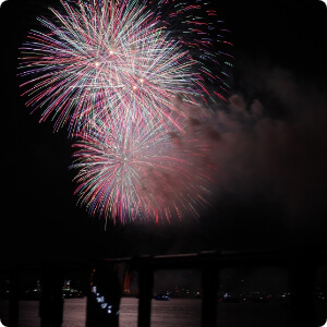 衣浦湾　花火
